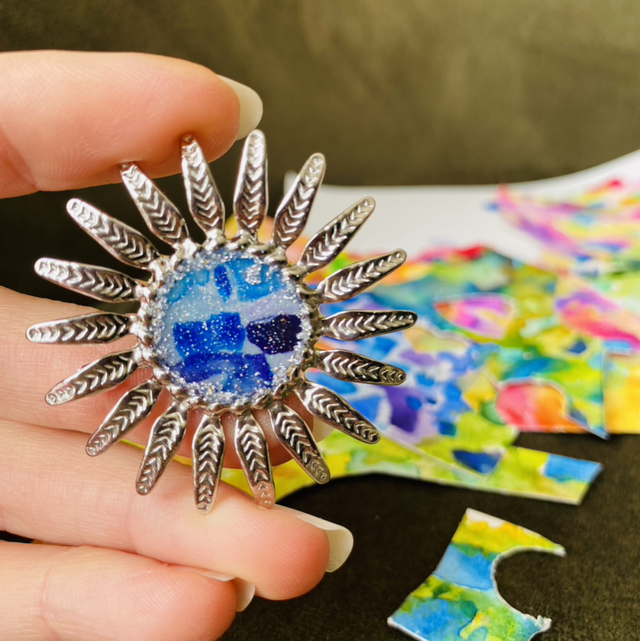 Tourne SoL Silver - Broche