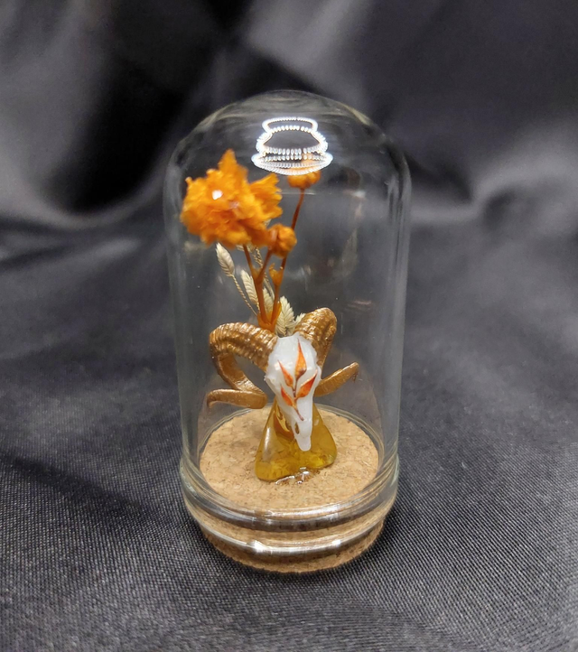 Mini-cloche bélier orange