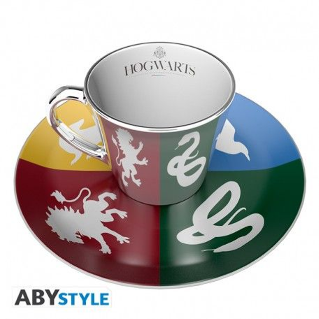 Harry Potter: Hogwarts Houses Mirror Mug and Plate Set