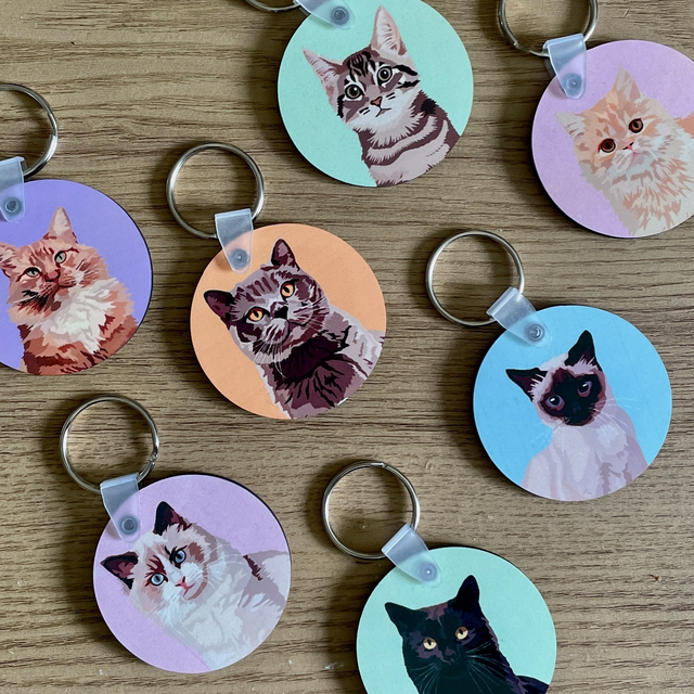Cat Keyring