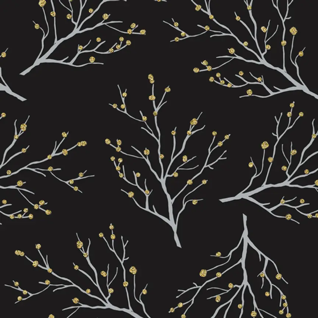 Golden Glow Christmas Roll Wrap