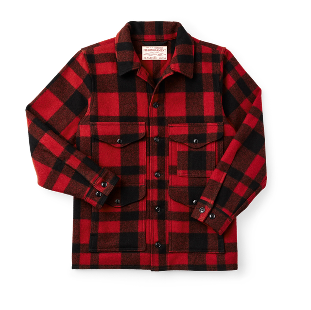 Filson Mackinaw Cruiser Red Black Plaid