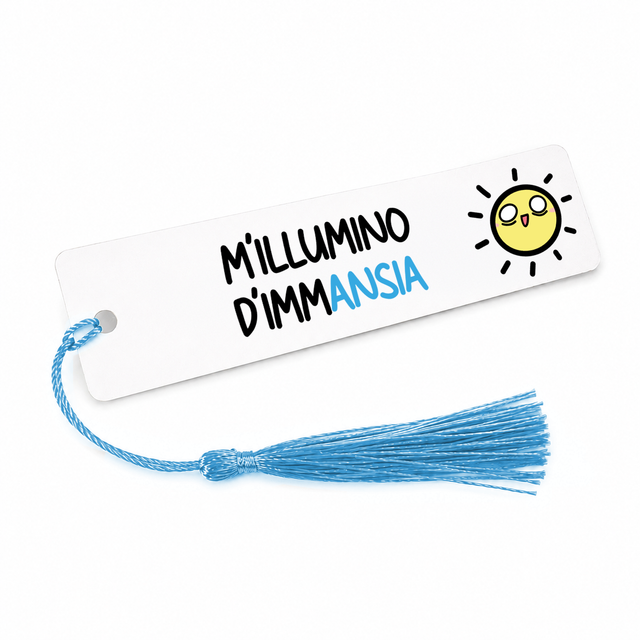 Segnalibro Mi illumino d'immAnsia in metallo 
