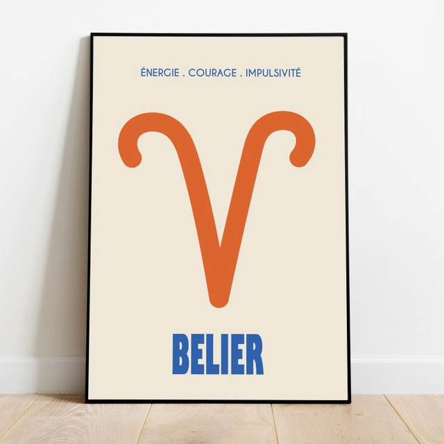 AFFICHE ASTROLOGIE FEU