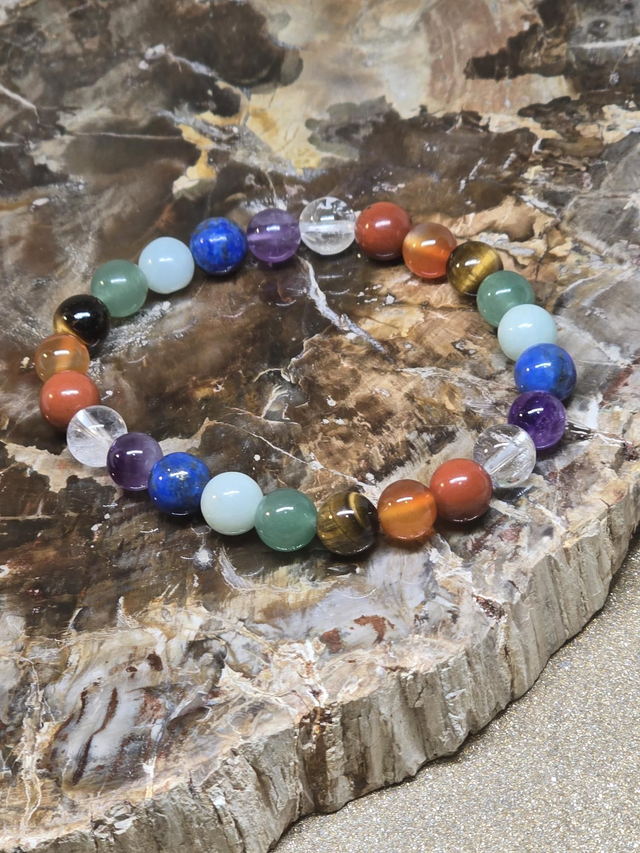 Bracelet 7 Chakras 0,8 cm