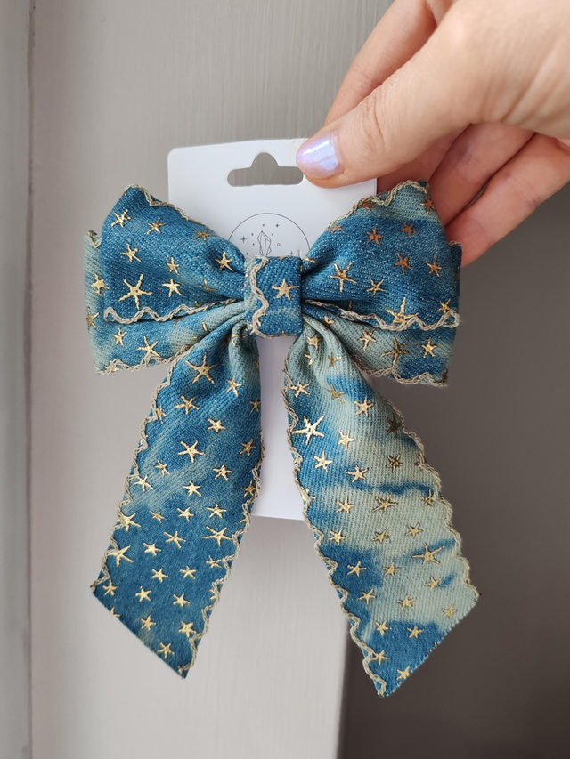 Denim hairbow