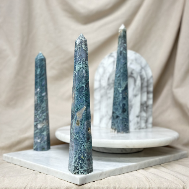 Moss Agate Tower (High Quality) F