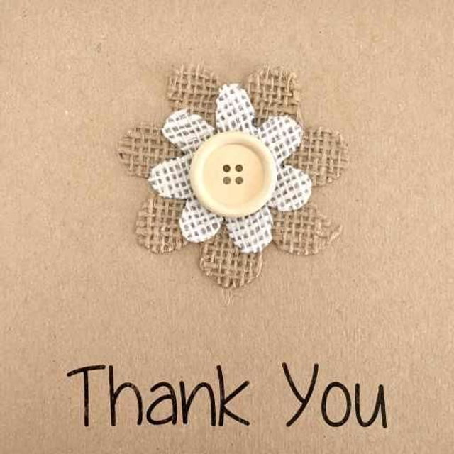 Thank You Jute Flower