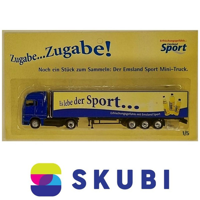 Reklamní kamion s návěsem MAN - Emsland Sport - Es lebe der Sport ... - model 1:87 H0