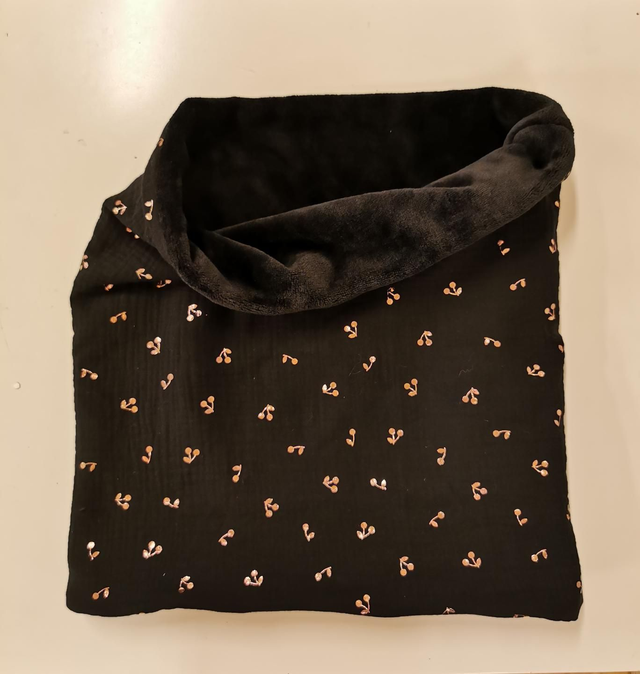 Snood adulte cerise noir 