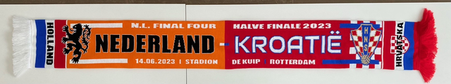 Nederland - Kroatië sjaal (14 juni 2023)