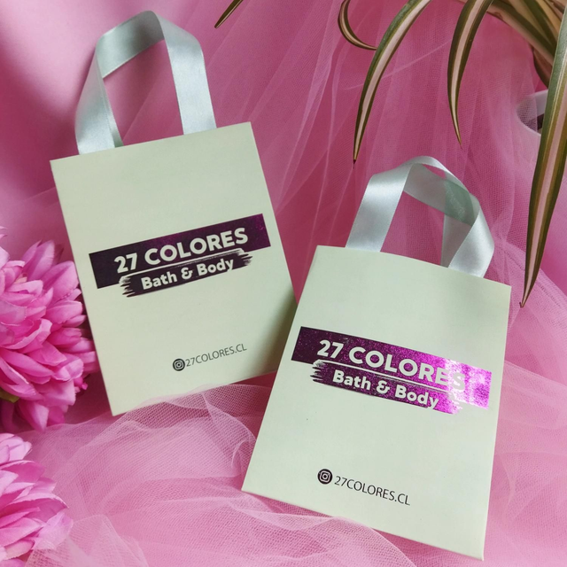 10 Bolsas 11x4x14 cm cartulina bifaz FOIL