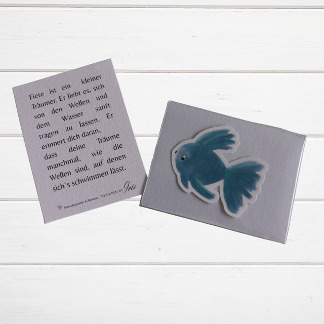 Sticker mit Text "Fisch Fiete"