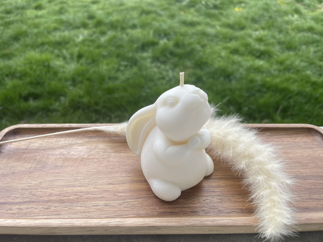 Bougie moulée - Lapin