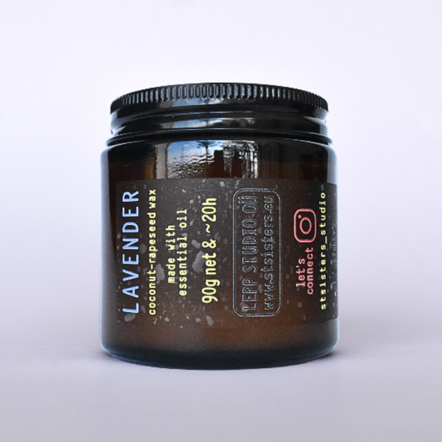 &quot;LAVENDER&quot; lightly scented candle