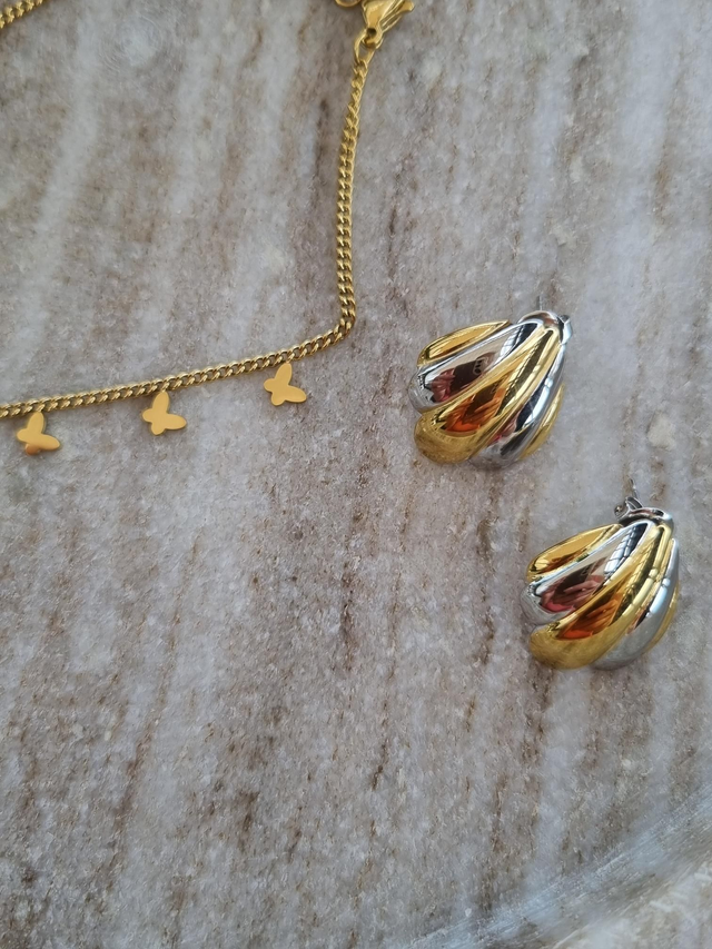 Ohrringe Shell Bicolor