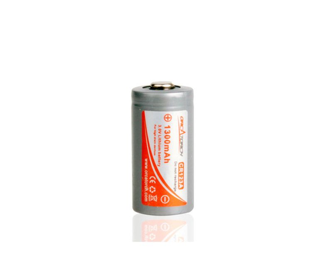 Orcatorch accus CR123A - 1300mAh