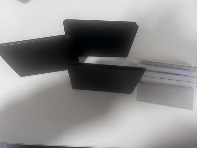 Mini table chalkboards 