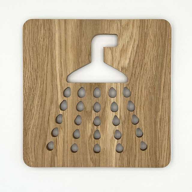 Plaque de porte pour votre salle de bain