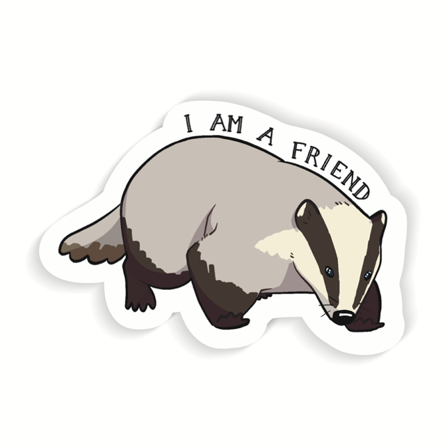 Badger friend sticker