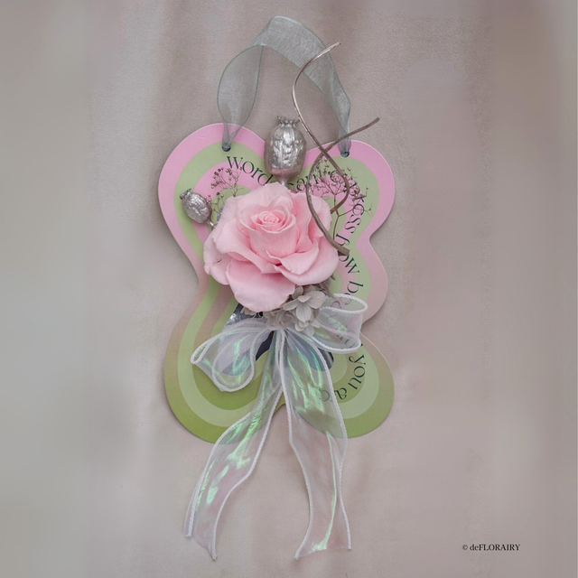 Pink: Words Can't Express How Beautiful You Are | Keepsake Flower Card | Next-Day Flower Delivery in Bristol | UK-Wide Delivery