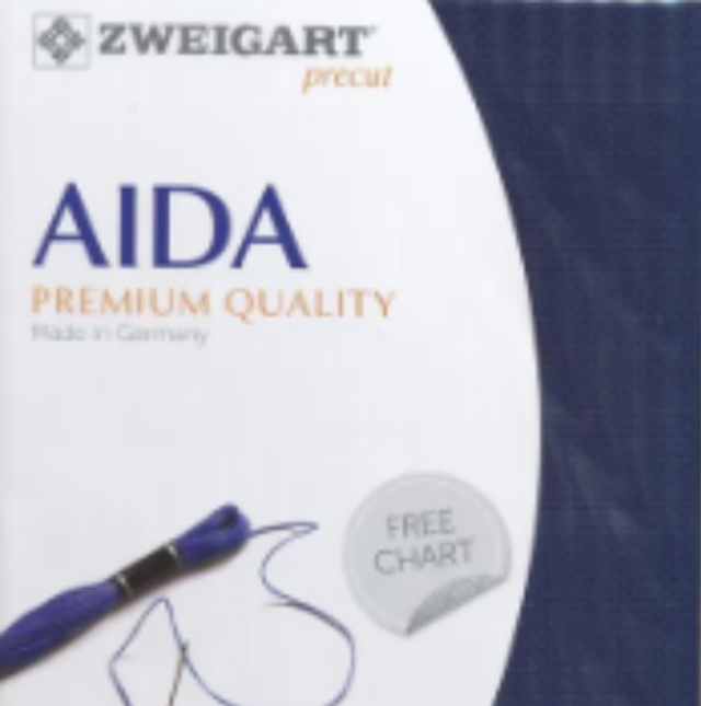 Zweigart Navy 14ct Aida Fat Quarter 48cm x 53cm