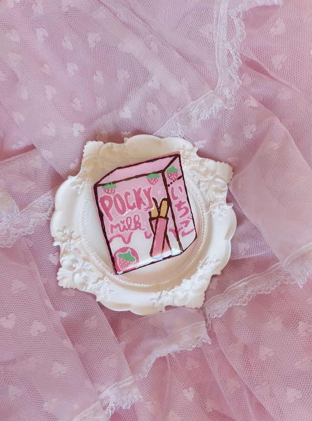 Pin's Pocky fraise 🍓