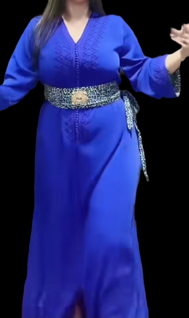 Caftan crêpe+ceinture 