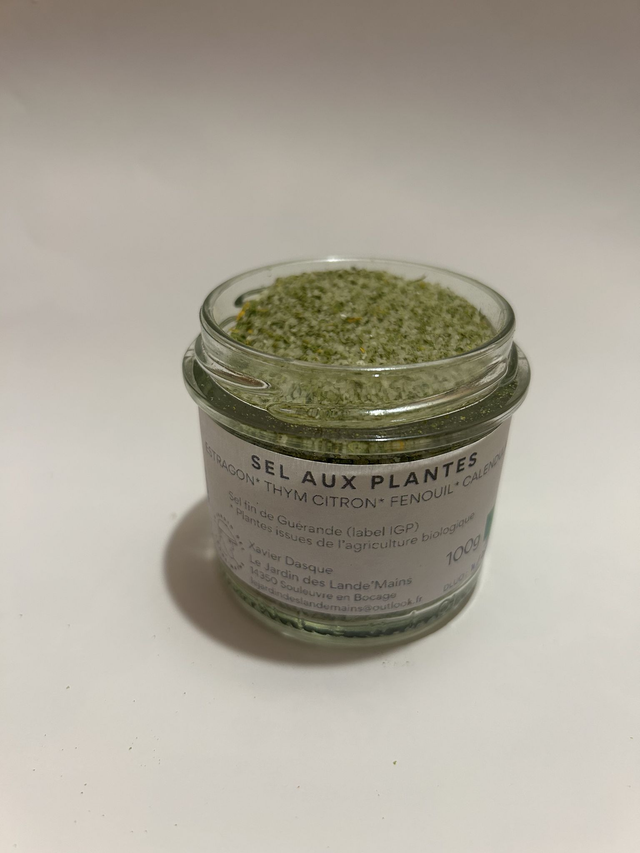 Sel aux plantes - estragon, thym citron, fenouil et calendula