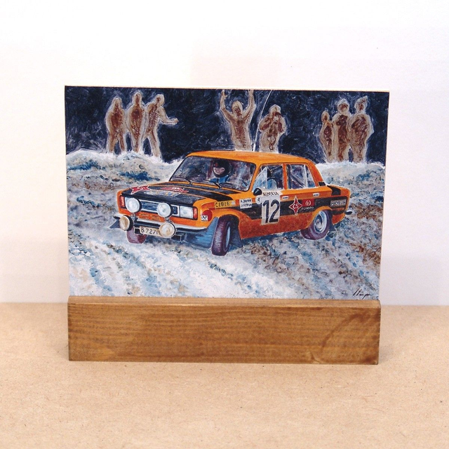 Artimotor pie vertical 14x13 - 1977 Antonio Zanini (Seat 124 1800) 3º R.Montecarlo