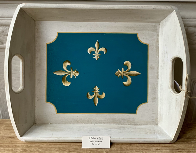 Plateau "fleurs de lys"