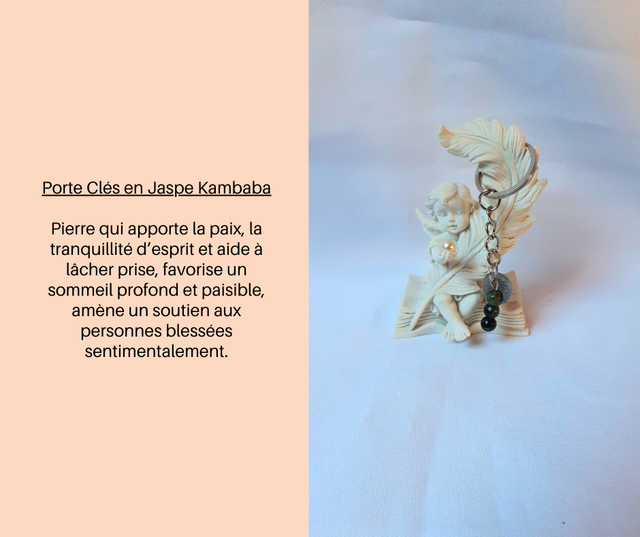11- Porte Clés en Jaspe Kambaba