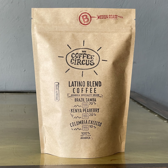 Latino Blend Coffee 250g - Seven Beans Coffee Circus.