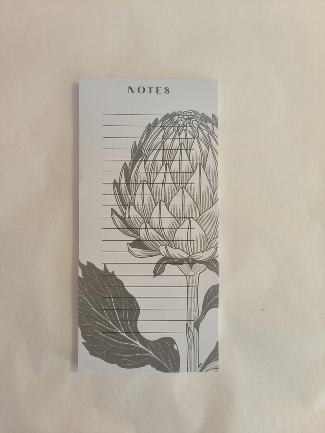 Bloc noté artichaut 