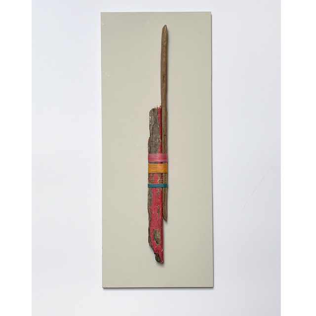 Red Wood - 3D vibrant wall sculpture