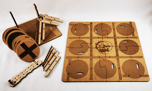 Sous-verres et jeu Mozzlebak (2 en 1)