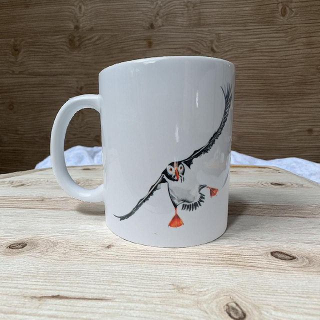 'Puffin ceramic mug '