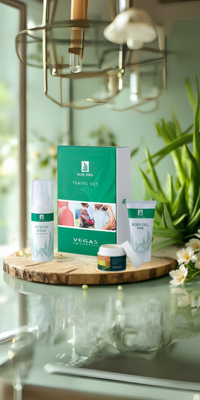 Aloë Vera Travel Set - Natuurlijke verzorging voor onderweg