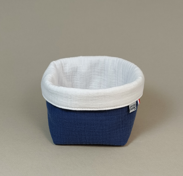 Paniers en double gaze unie couleur vive