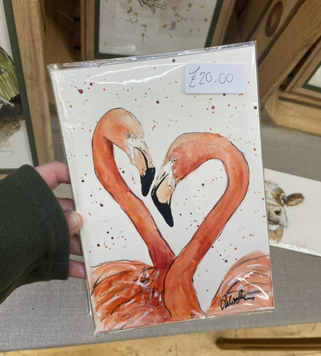 Flamingo A5 Original Artwork (unframed)
