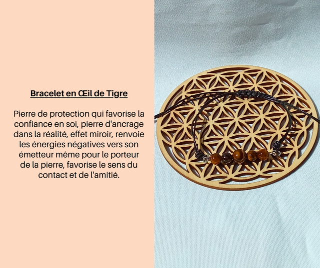 136- Bracelet en Œil de Tigre