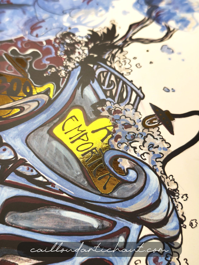 Devanture salon de thé - PRINT DORÉ 30x40