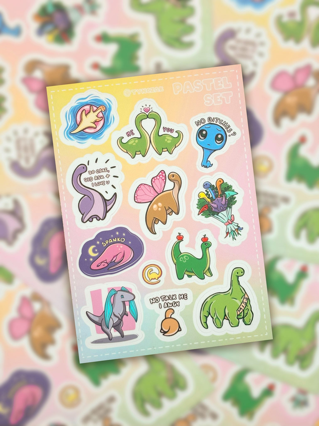 Arkusz naklejek "Pastele"