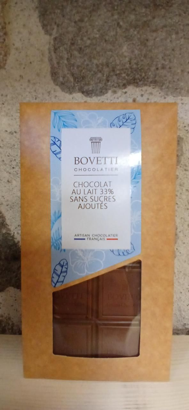 Chocolat au lait 33% sans sucres ajoutés 100g