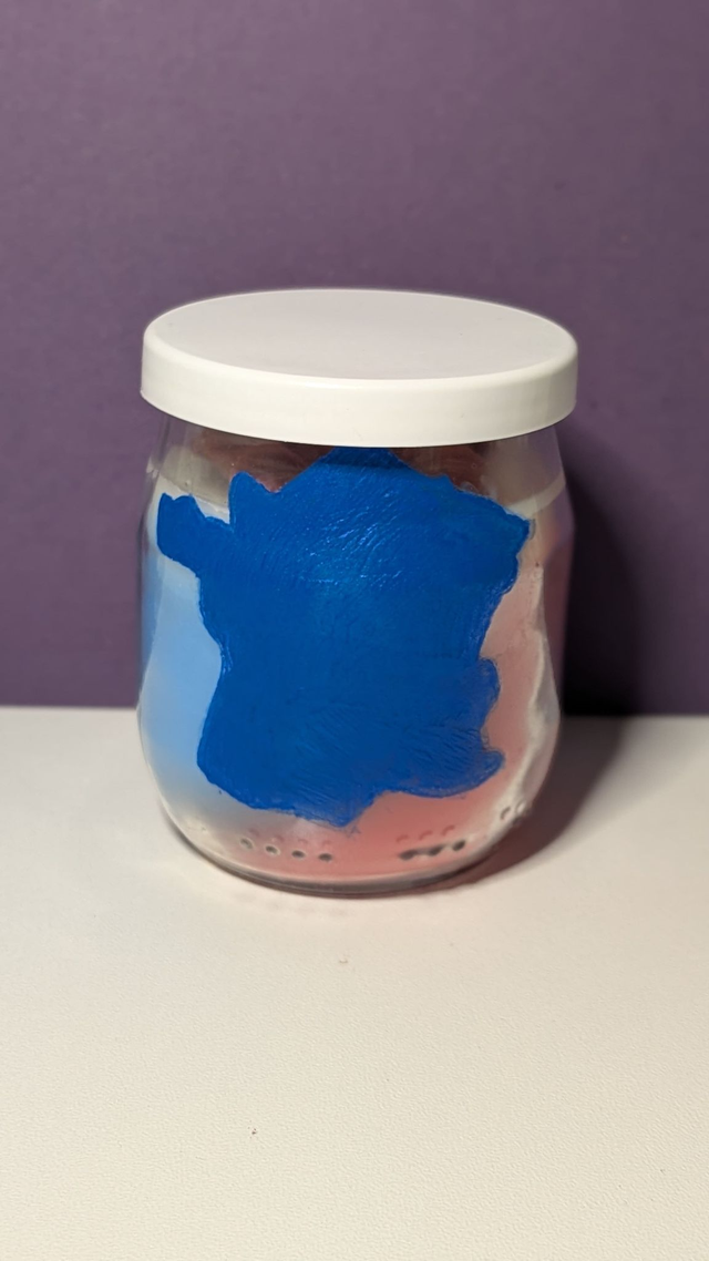 Bougie artisanale “Douce France” – Gravure Carte de France