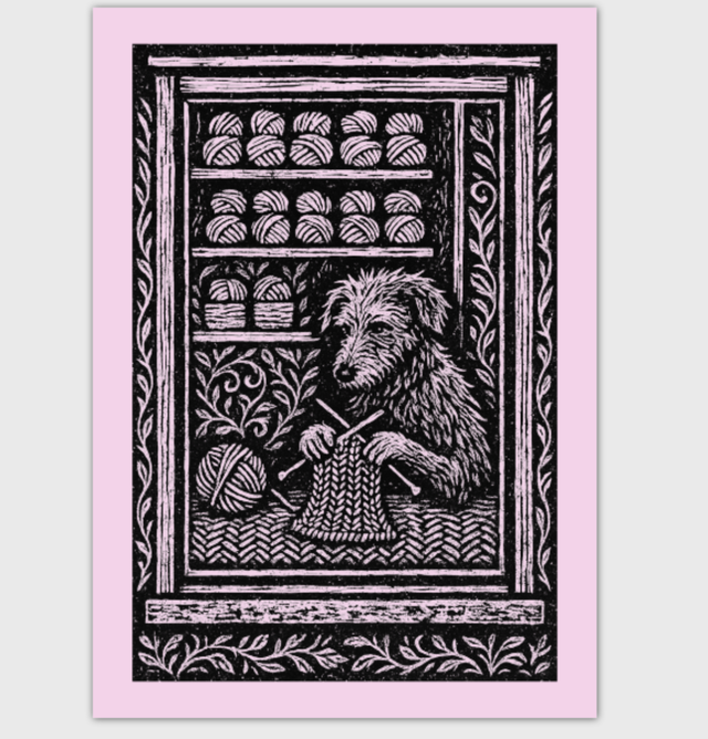 Draig's Yarnshop Postcard