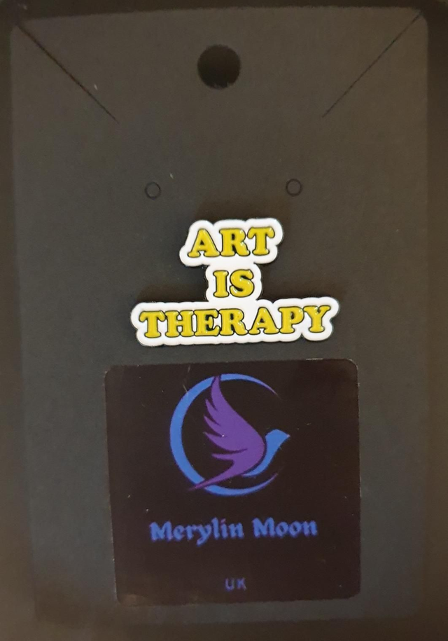Art is Therapy Pin Badge