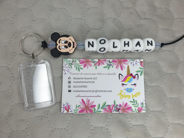 Porte Clés photo 1 branche Mick