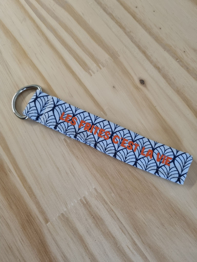 Porte-clé &quot;les frites c&#039;est la vie&quot;