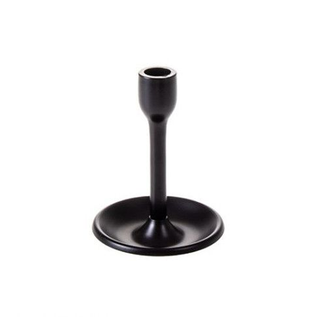 Kynttilänjalka 14cm musta alumiini